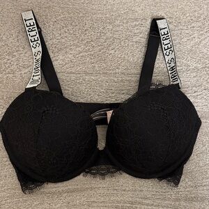 Victoria’s Secret shine strap lace push-up bra 34D NWT